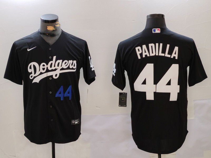 Men Los Angeles Dodgers 44 Padilla Black Game 2024 Nike MLB Jersey style 2